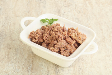 Canned tuna fish for salad