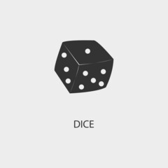 DICE vector icon illustration sign