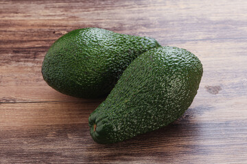 Fresh ripe green organic exotic avocado