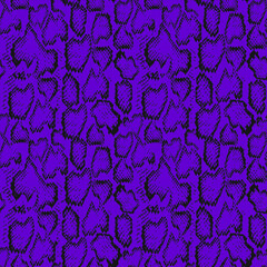Purple python snake skin seamless pattern