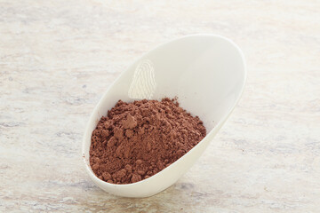 Natural organic cocoa powder for culinary