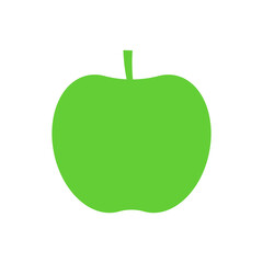 Apple eco vector green icon