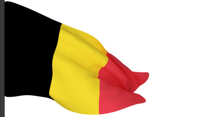 national flag background image,wind blowing flags,3d rendering,Flag of Belgium