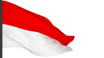 national flag background image,wind blowing flags,3d rendering,Flag of Indonesia