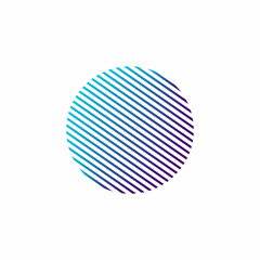 Icon Logo Design Element shading line with gradation