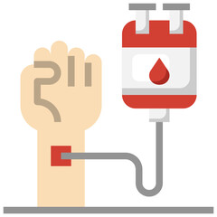 blood donation flat icon,linear,outline,graphic,illustration