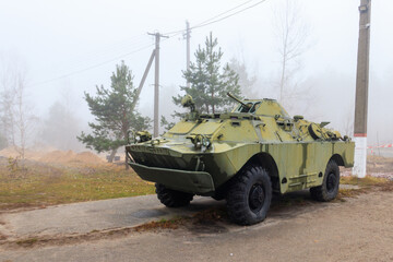 BRDM-2 (Combat Reconnaissance/Patrol Vehicle) is an amphibious armoured scout car used by states that were part of the Soviet Union and its allies
