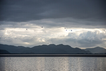 Koycegiz lake scenic landscape view, Dalyan, Turkey