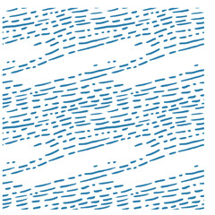 Seamless pattern with blue lines and dots. 