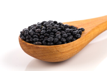Black organic lentils