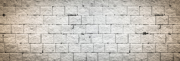 Abstract red brick wall texture light gray old stucco and vintage brickwork pattern background in...