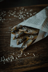 Fototapeta na wymiar dried fish