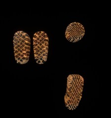 Leopard Themed Font Quotation Mark and Comma and Period