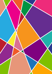 Abstract colorful polygon texture background, full Color.