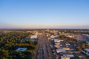Aerial view of Mobile, Alabama 
