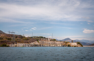 The Chicoasen Hydroelectric Dam at the north end of Sumidero Canyon in Chiapas State in southern Mexico.