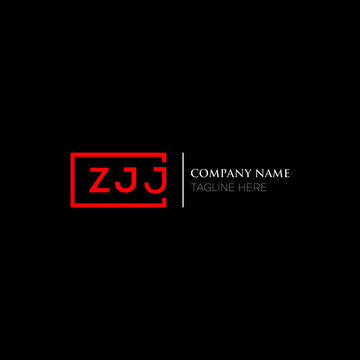 ZJJ logo monogram isolated on circle element design template, ZJJ letter logo design on black background. ZJJ creative initials letter logo concept. ZJJ letter  design.