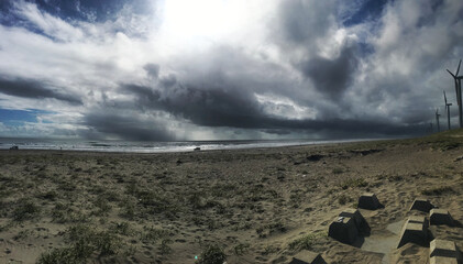 海岸の風力発電