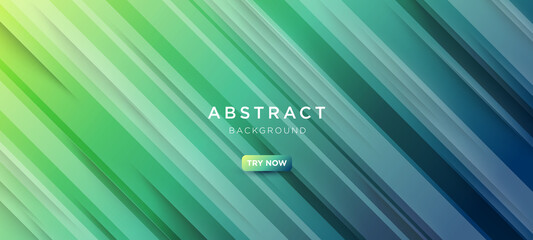 Abstract trendy gradient colorful background. Modern green blue background with diagonal lighting line texture. Futuristic speed lighting background. Vector illustratio