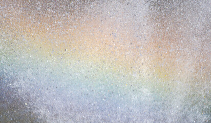 虹が架かった水しぶき