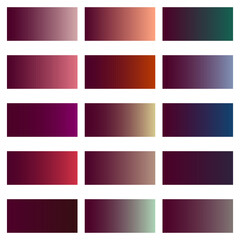 Dark gradient backdrop. Gradient transition from a wine shade to other shades. Backgrounds for inserting text and other graphic elements.