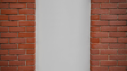 background of red brick wall texture.