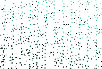 Light Green vector background with triangles, circles, cubes.