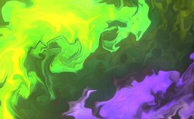 Fluid art texture. Background with abstract swirling paint effect. Liquid acrylic artwork with beautiful mixed paints. Can be used for interior poster.