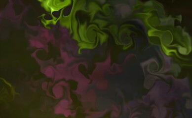 Beautiful abstract ART background - random free mixing of paints in technique of liquid acrylic. Artistic image of swirl veins marble texture in turquoise beige tones.