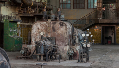 Old abandoned Art Nouveau factory 