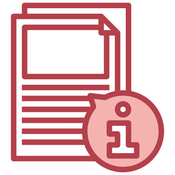 Document Red Line Icon,linear,outline,graphic,illustration