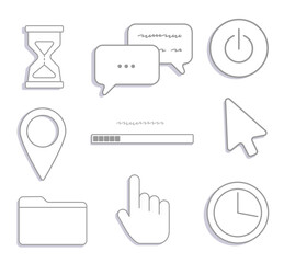 Set of Computer Icons 