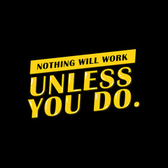 Nothing will work unless you do lettering design