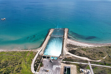 Centrale Idroelettrica di Carbone Cerano, Brindisi, Italy Ripresa aerea