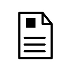 Fototapeta premium Document Icon Template on White Artboard
