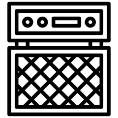 AMPLIFIER line icon,linear,outline,graphic,illustration