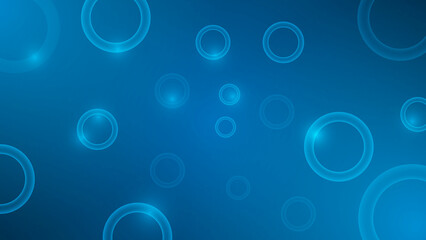 Abstract background 3d round shape glow with a spotlight. Modern  blue cover vector illustration design.