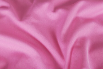 Pink polyester fabric texture sports wear background, close up