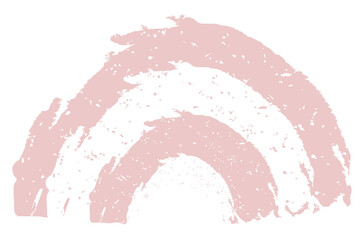 Abstract rainbow. Pastel colors.
Drawn with brushes and paints. Texture jagged lines. Modern simple style.