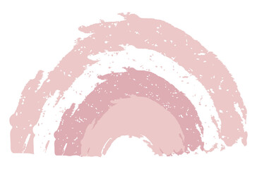 Abstract rainbow. Pastel colors.
Drawn with brushes and paints. Texture jagged lines. Modern simple style.