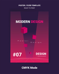 Modern poster design template