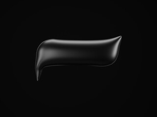  speech balloon template - black