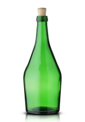 glass green mead bottle