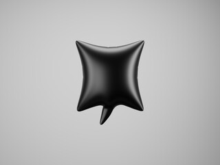  speech balloon template - black