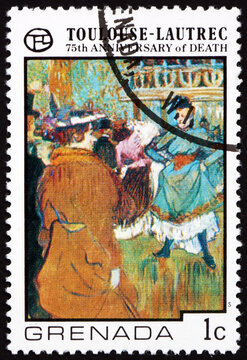 Postage stamp Grenada 1976 Start of the Quadrille, Toulouse-Laut