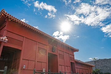 沖縄　首里城の奉神門