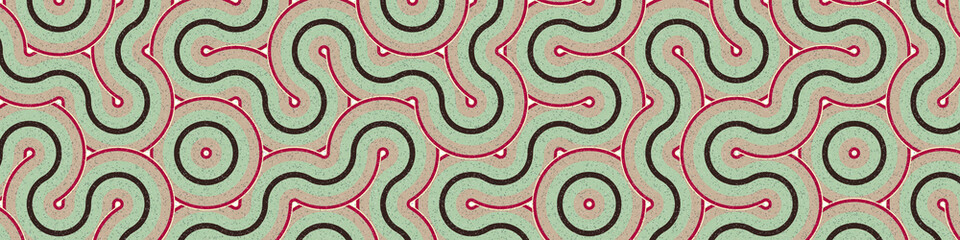 Colour Hexagon Tile Connection art background design illustration