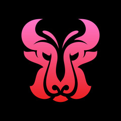 Bull Butterfly Business Logo Design