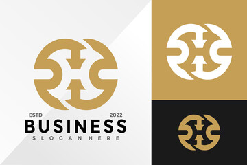 Initial H Modern Business Logo Design Vector illustration template