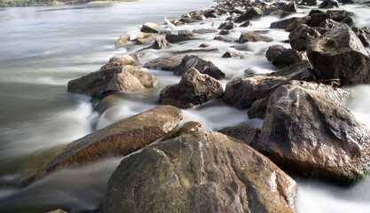 motion blur for the river Nile waterfall